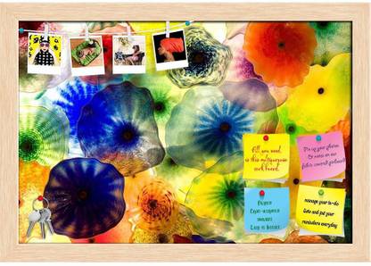 Artzfolio Umbrellas In The Bellagio Notice Pin Board Soft Board with Push Pins Cork Bulletin Board
