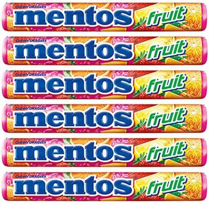 Mentos Fruit Roll, 6 x 29 g Fruit Candy