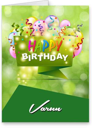 Midas Craft Happy Birthday Varun Best Wishes Quotes 25 Greeting Card