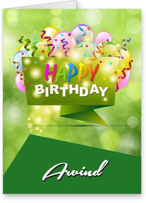 Midas Craft Happy Birthday Arvind Best Wishes Quotes 25 Greeting Card