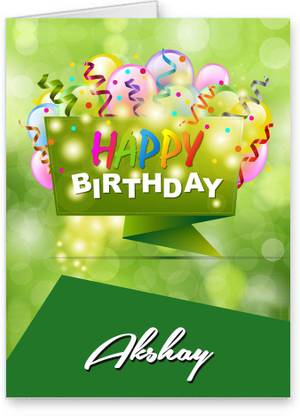 Midas Craft Happy Birthday Akshay Best Wishes Quotes 25 Greeting Card