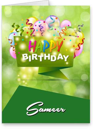 Midas Craft Happy Birthday Sameer Best Wishes Quotes 25 Greeting Card
