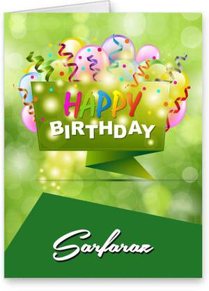 Midas Craft Happy Birthday Sarfaraz Best Wishes Quotes 25 Greeting Card