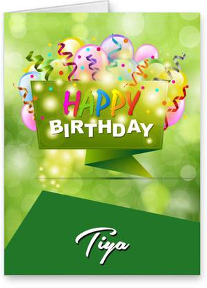 Midas Craft Happy Birthday Tiya Best Wishes Quotes 25 Greeting Card