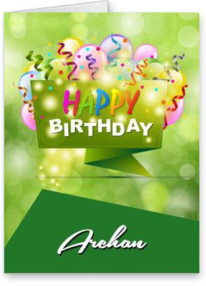 Midas Craft Happy Birthday Archan Best Wishes Quotes 25 Greeting Card