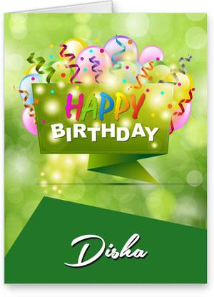 Midas Craft Happy Birthday Disha Best Wishes Quotes 25 Greeting Card