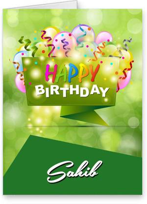 Midas Craft Happy Birthday Sahib Best Wishes Quotes 25 Greeting Card