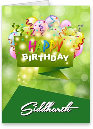 Midas Craft Happy Birthday Siddharth Best Wishes Quotes 25 Greeting Card