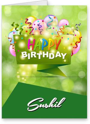Midas Craft Happy Birthday Sushil Best Wishes Quotes 25 Greeting Card