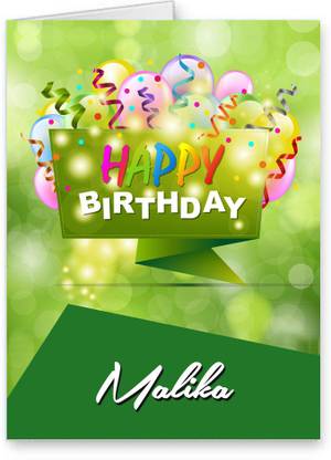 Midas Craft Happy Birthday Malika Best Wishes Quotes 25 Greeting Card