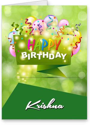 Midas Craft Happy Birthday Krishna Best Wishes Quotes 25 Greeting Card