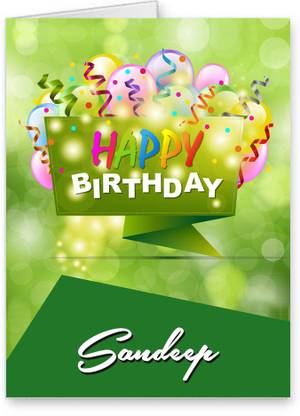 Midas Craft Happy Birthday Sandeep Card Greeting Card