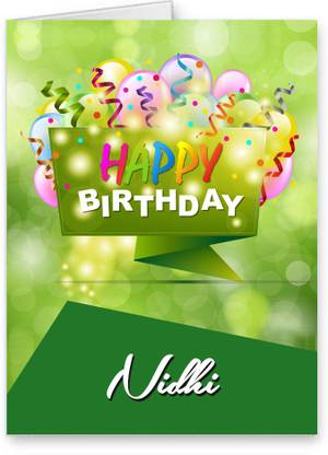 Midas Craft Happy Birthday Nidhi Best Wishes Quotes 25 Greeting Card