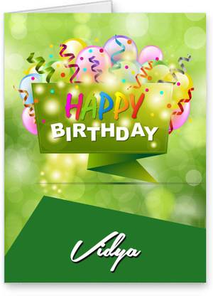 Midas Craft Happy Birthday Vidya Best Wishes Quotes 25 Greeting Card