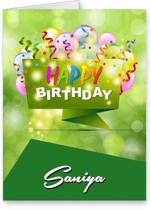 Midas Craft Happy Birthday Saniya Best Wishes Quotes 25 Greeting Card