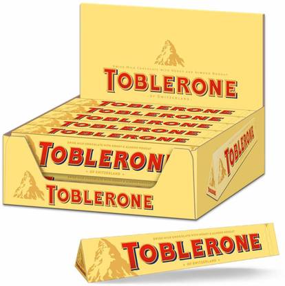 Toblerone Swiss Milk Chocolate, 100g (Imported) (Pack Of 20) Bars