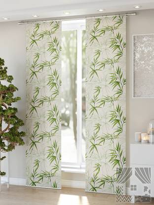 V4S 154 cm (5 ft) Window Polyester Room Darkening Curtain (Pack Of 2)