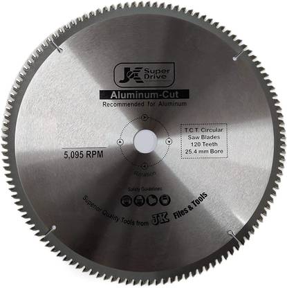 JK Super Drive 10 inch 120T TCT Circular Saw Blade For Aluminium Cutting Wood Cutter