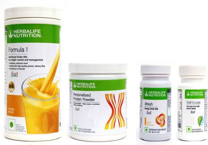 HERBALIFE FORMULA1 MONGO PROTEIN 200 G AFRESH ENERGY DRINK MIX GINGER CELL U LOSS Nutrition Drink