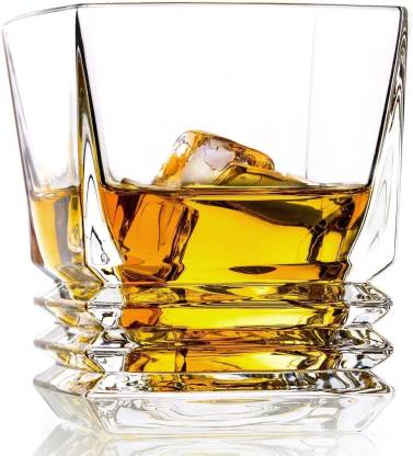 KITCHHOOL KITMIC (Pack of 6) Crystal Whiskey Glasses Glass Set Wine Glass