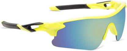 Cubana Club Neon Black Sports Googles Mirrored UV Protection For Men Cricket Goggles Cricket Goggles
