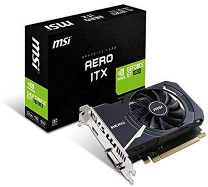 MSI GT 1030 AERO DDR3 2 GB NVIDIA Chipset 64 bit 2100 MHz Graphics Card
