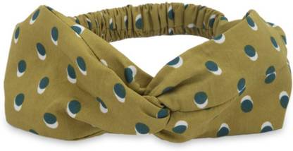 Deebaco Womens Polka Dots Fabric Elastic Headband Hair Band
