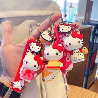 EITHEO hello kitty Office, Car, Bike, Home Decor, Door Lock, Rubber Key Chain