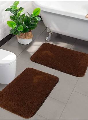 CROWN MATTINGS Microfiber Bathroom Mat