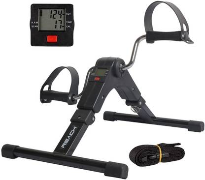 Reach Digital Pedal Exercise Machine Mini Fitness Cycle with Adjustable Resistance Mini Pedal Exerciser Cycle