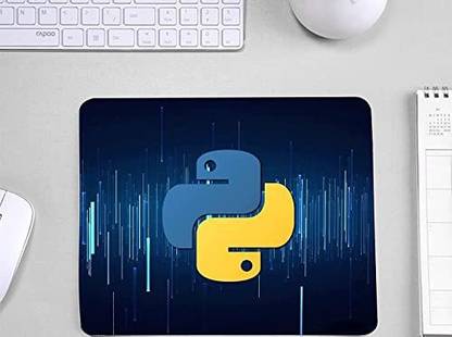Nilecart Python theme mouse pad from Nile cart to all the coders out there Non Slip Base Mousepad