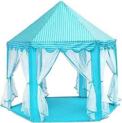 BabyGo Blue Kids Prince Princess Castle Play Tent