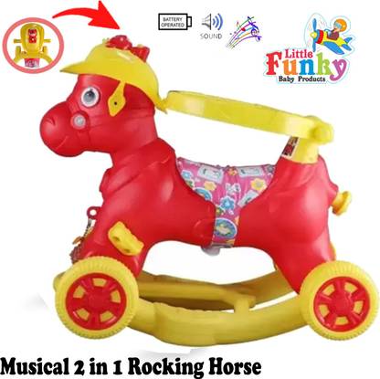 Little Funky 2-in-1 Rocking Horse Cum RideOn with Backrest
