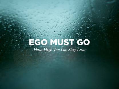 QUOTE MOVITATIONAL EGO GO ON FINE ART PAPER HD QUALITY WALLPAPER POSTER Fine Art Print