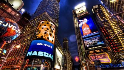 NASDAQ Stock Market New York travel & world ON FINE ART PAPER HD QUALITY WALLPAPER POSTER Fine Art Print
