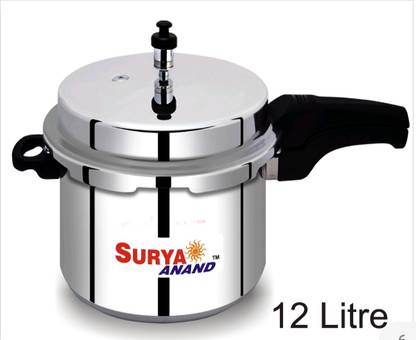 SURYA ANAND pressur cooker 12 litter pressure cookware 12 L Outer Lid Pressure Cooker