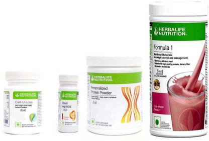 Herbalife Nutrition FORMULA-1SHAKE ROSEKHEER-+PROTEIN POWDER 200+AFRESH -CINNAMON-+CELL U LOSS -90 Protein Shake