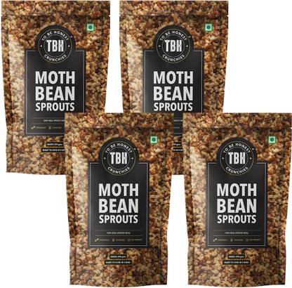 To Be Honest Moth Bean Sprout, Ready to Cook Sprout in 5 Minutes(Pack of 4) High in Protein 380 g