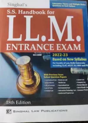 Singhal S. S Hand Book For LLM Entrance Exam