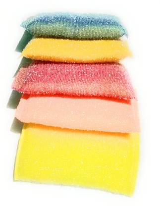 TRADERS XPRESS Scratch Proof Kitchen Utensil Scrubber Pad, Standard - Pack of 5 Scrub Pad, Scrub Sponge, Sponge Wipe