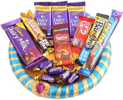 SurpriseForU Chocolate Gift | Designer Tray Loaded With Chocolates Combo
