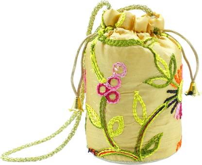 SP TRADER RAJASTHANI POTLI BAG GOLDEN COLOUR