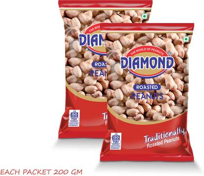 DIAMOND SING DIAMOND ROASTED PEANUTS 200 GM (Pack Of 2)