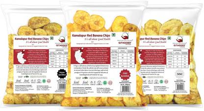 GiTAGGED Kamalapur Red Banana Chips (3 Variants)