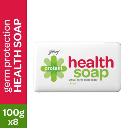 Godrej Protekt Health Bathing Soap | Citrus Fragrance | Anti-bacterial with 99.9% Germ Protection
