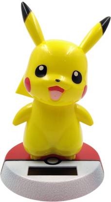 kawaii kart Cute Pikachu Action Figure Solar Bobblehead | Size - 13 cm