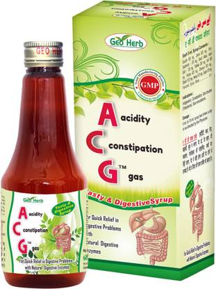 Geo Herb ACG Digestive Syrup for Acidity, Constipation, Gas (200ml)