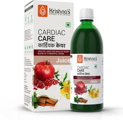 Krishna's Herbal & Ayurveda Cardiac Care Tonic | Maintains Healthy Heart | Improves Heart Functions | Helps Manage Cholesterol | Boost Metabolism | Pure Ayurvedic and Natural