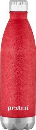 pexton Swift Stainless Steel Double Walled Flask, Hot and Cold, Red 1000 ml Bottle