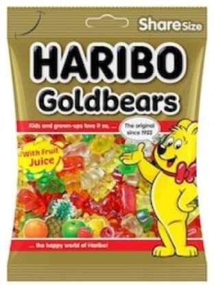 Haribo Gold Bears (Halal) Gummy Candy, 80g Fruit Flavour Jelly Candy